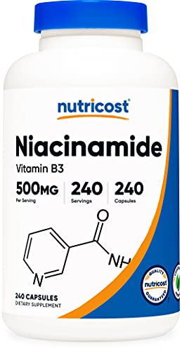 Foto 2 pulgar | Suplemento Nutricost De Niacinamida (vitamina B3) 500 Mg 240 Cápsulas - Venta Internacional.
