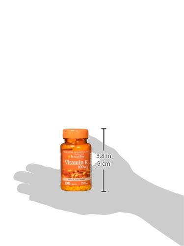 Foto 7 pulgar | Suplemento Puritan's Pride De Vitamina K De 100 Mcg Para Huesos Y Articulaciones - Venta Internacional.