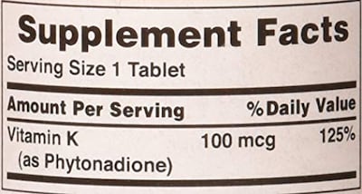 Foto 7 | Suplemento Puritan's Pride De Vitamina K De 100 Mcg Para Huesos Y Articulaciones - Venta Internacional.