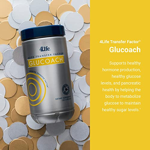 Foto 6 pulgar | Suplemento 4life Transfer Factor Glucoach 120 Cápsulas - Venta Internacional.