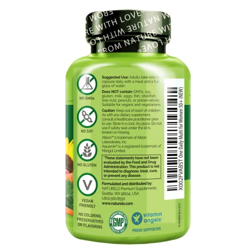 Foto 3 pulgar | Multivitamínico Naturelo One Daily Para Mujeres Mayores De 50 Años Sin Hierro 60 Ca - Venta Internacional.