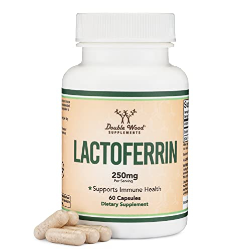 Suplemento De Hierro, Lactoferrina De Madera Doble, 250 Mg, 60 Cápsulas - Venta Internacional.