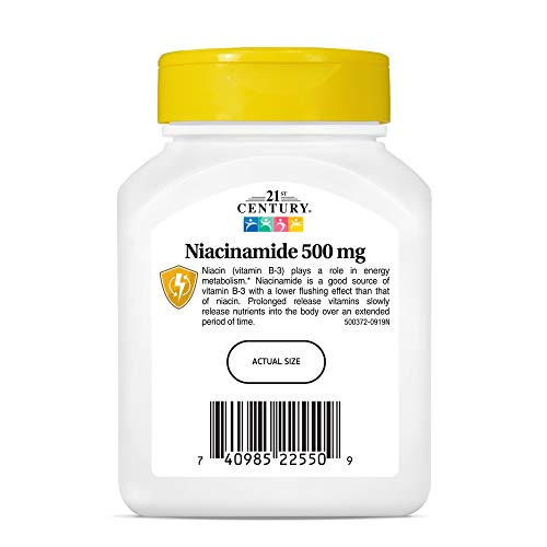 Foto 7 pulgar | Vitamina B-3, Niacinamida, 500 Mg, Tabletas De Liberación Prolongada, 110 G - Venta Internacional.
