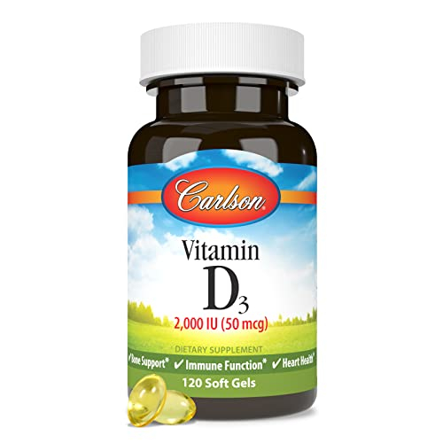 Foto 6 pulgar | Suplemento Carlson De Vitamina D3 2000 Ui (50 Mcg) 120 Cápsulas Blandas - Venta Internacional.