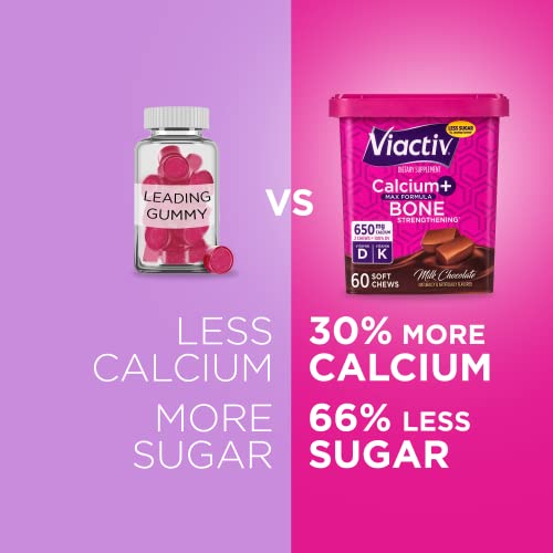 Foto 4 pulgar | Suplemento Viactiv Calcium + Vitamina D3 Soft Chews 60 Unidades - Venta Internacional.