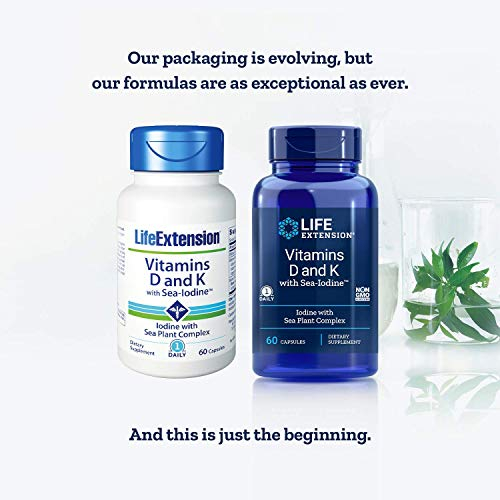 Foto 2 | Complementa Las Vitaminas D Y K De Life Extension Con Yodo Marino 60  - Venta Internacional.