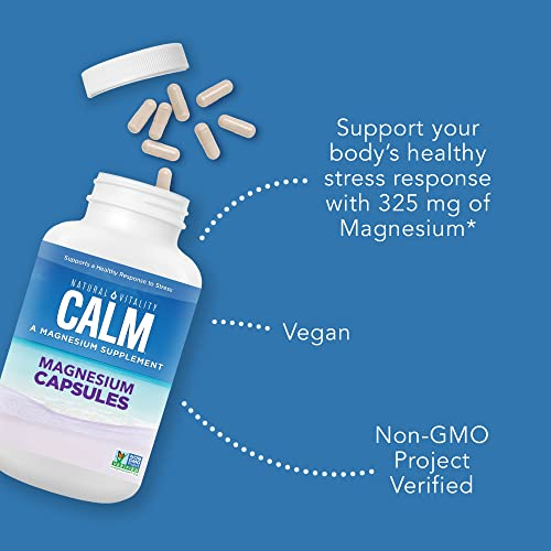 Foto 7 pulgar | Suplemento Natural Vitality Calm Capsules Magnesio 180 - Venta Internacional.
