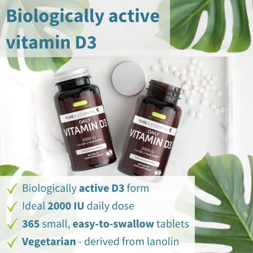 Foto 3 pulgar | Suplemento Diario de Vitamina D3 Igennus Pure & Essential 2000 Ui 365 Tabletas - Venta Internacional