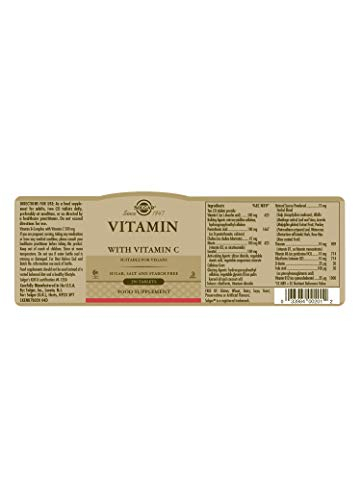 Foto 8 pulgar | Complemente Solgar B-complex Con Vitamina C Stress Formula 25 - Venta Internacional.