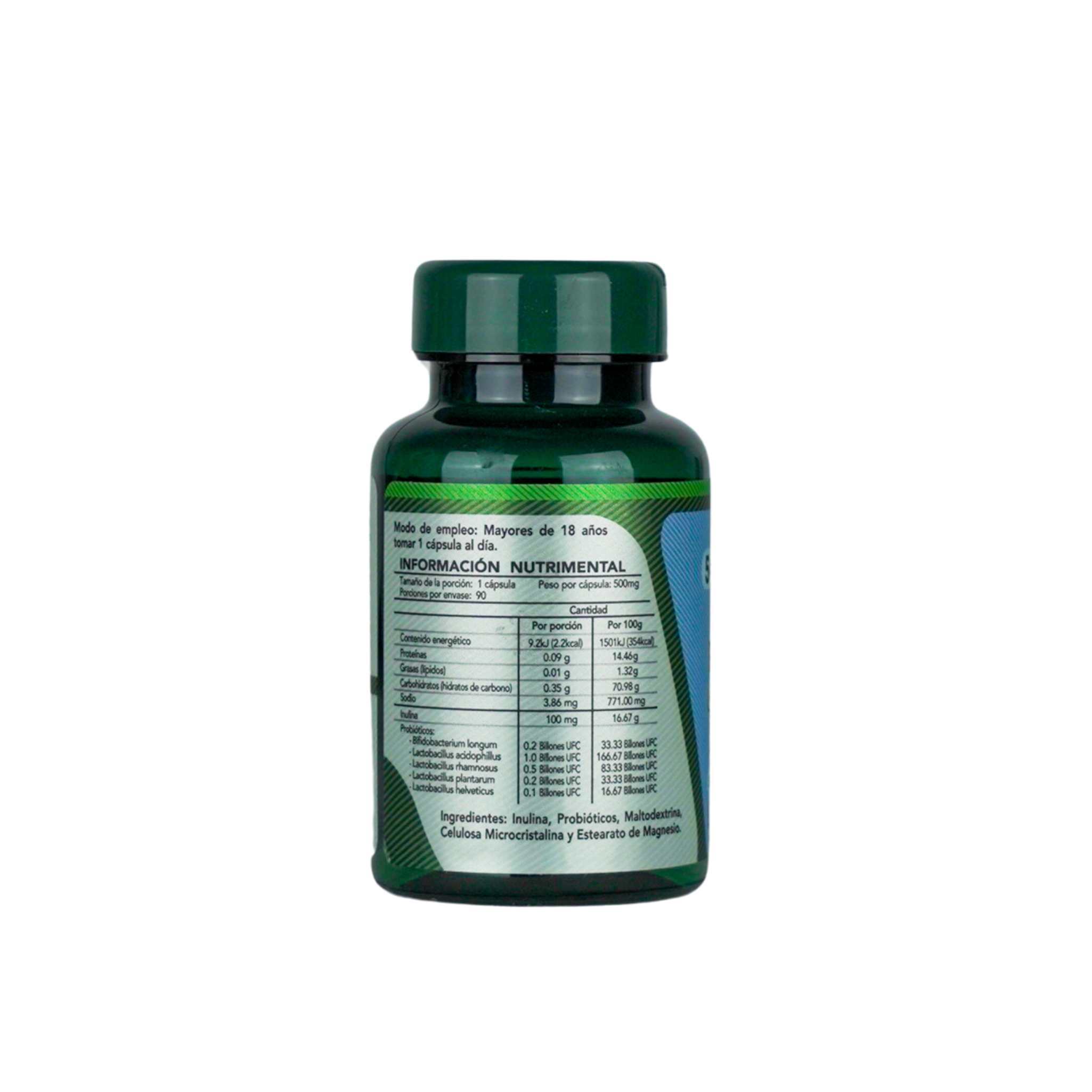 Foto 3 pulgar | Fórmula Única De Probióticos + Fibra: 5 Cepas Potentes, Inulina De Agave - Herbalia Labs