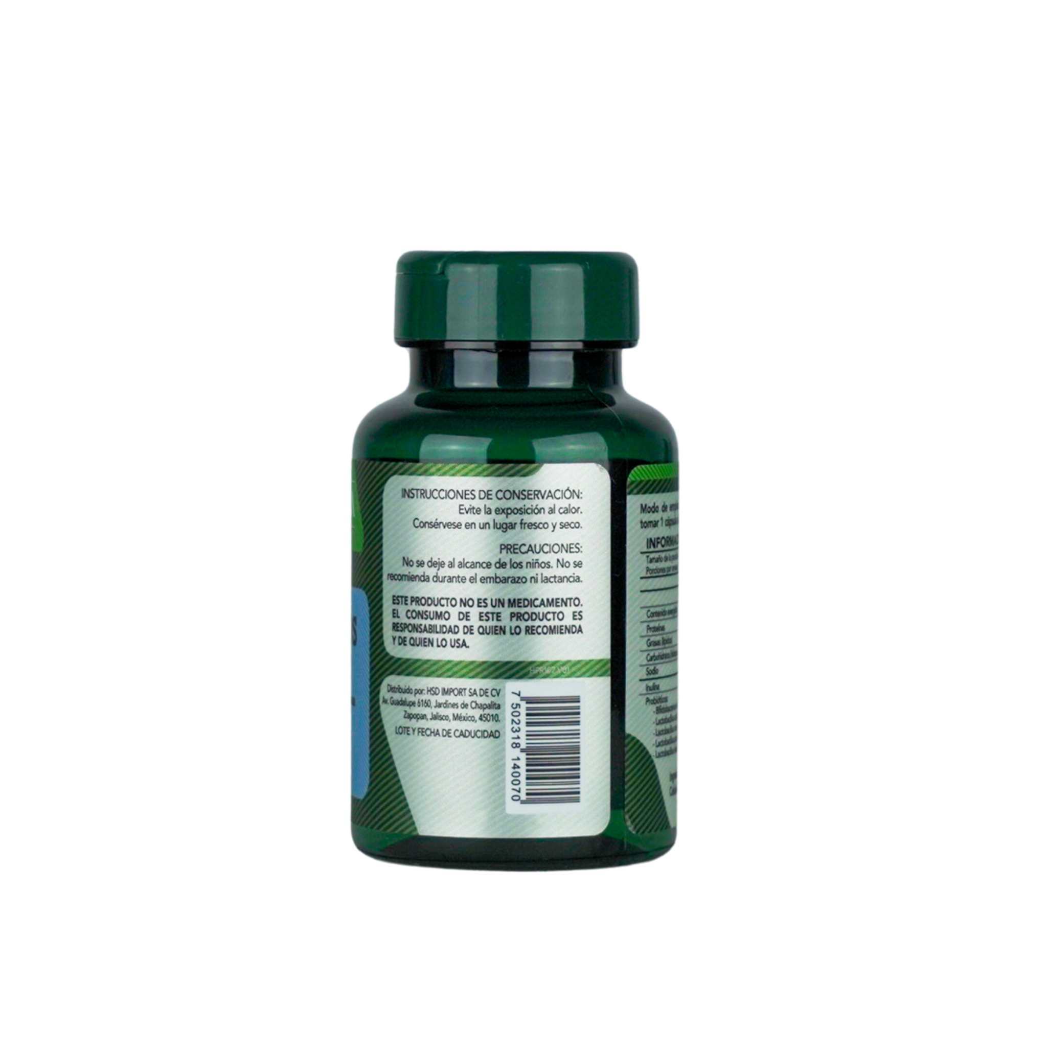 Foto 4 pulgar | Fórmula Única De Probióticos + Fibra: 5 Cepas Potentes, Inulina De Agave - Herbalia Labs