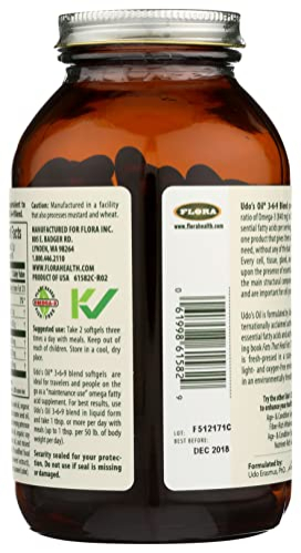 Foto 4 | Suplemento Flora Udo's Choice, Mezcla De Aceites Omega 369, 180 Cápsulas - Venta Internacional.