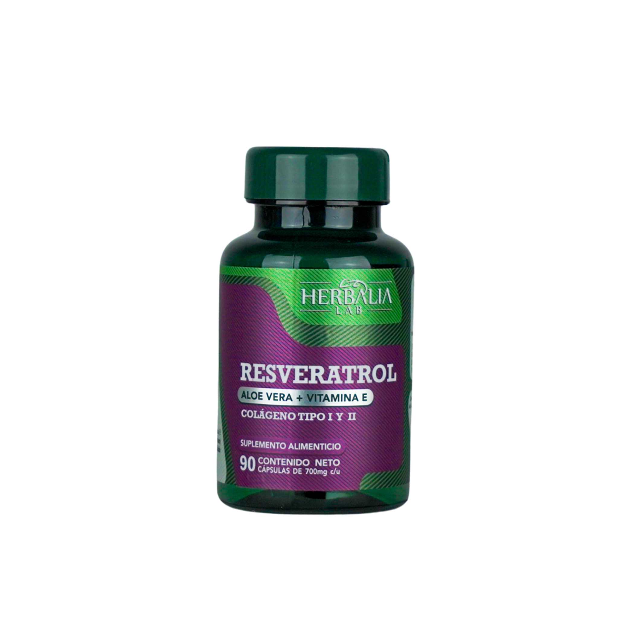 Foto 2 pulgar | Herbalia Lab | Resveratrol 500mg Con Vitamina E Y Colágeno | Antioxidante Superior Para Salud Y Piel |