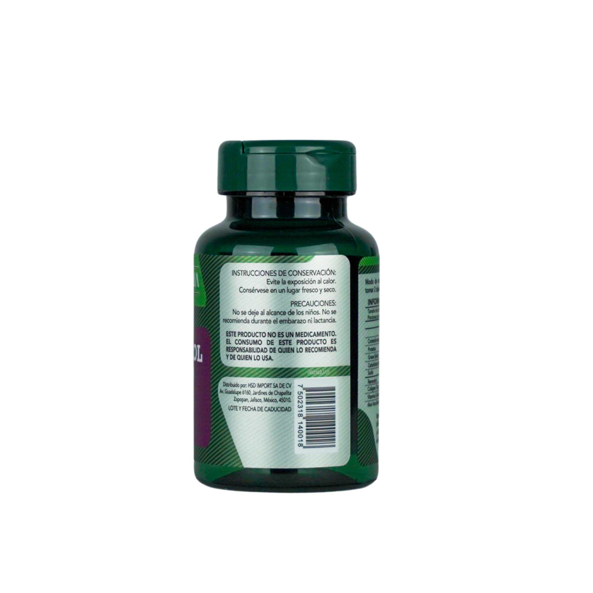 Foto 4 pulgar | Herbalia Lab | Resveratrol 500mg Con Vitamina E Y Colágeno | Antioxidante Superior Para Salud Y Piel |