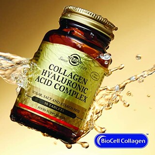 Foto 2 | Suplemento: Complejo De Colágeno Y Ácido Hialurónico Solgar, 30 Tabletas - Venta Internacional.