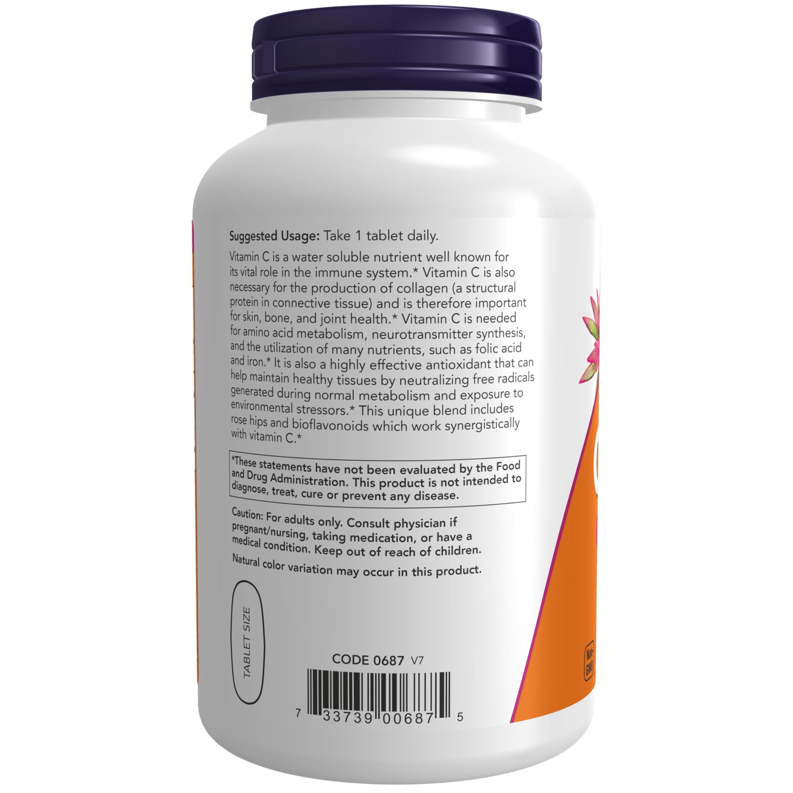 Foto 4 pulgar | Complementa La Vitamina C-1000 De Now Con Escaramujo Y Bioflavono - Venta Internacional.