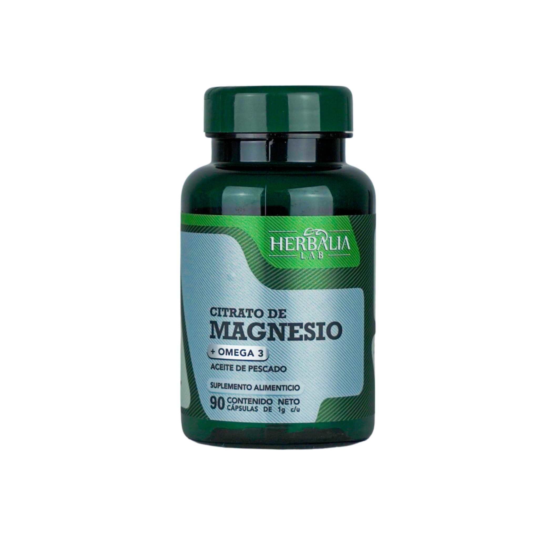 Foto 2 pulgar | Citrato De Magnesio 500 Mg Con Omega 3 De Herbalia Lab
