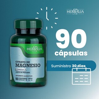 Foto 8 | Citrato De Magnesio 500 Mg Con Omega 3 De Herbalia Lab