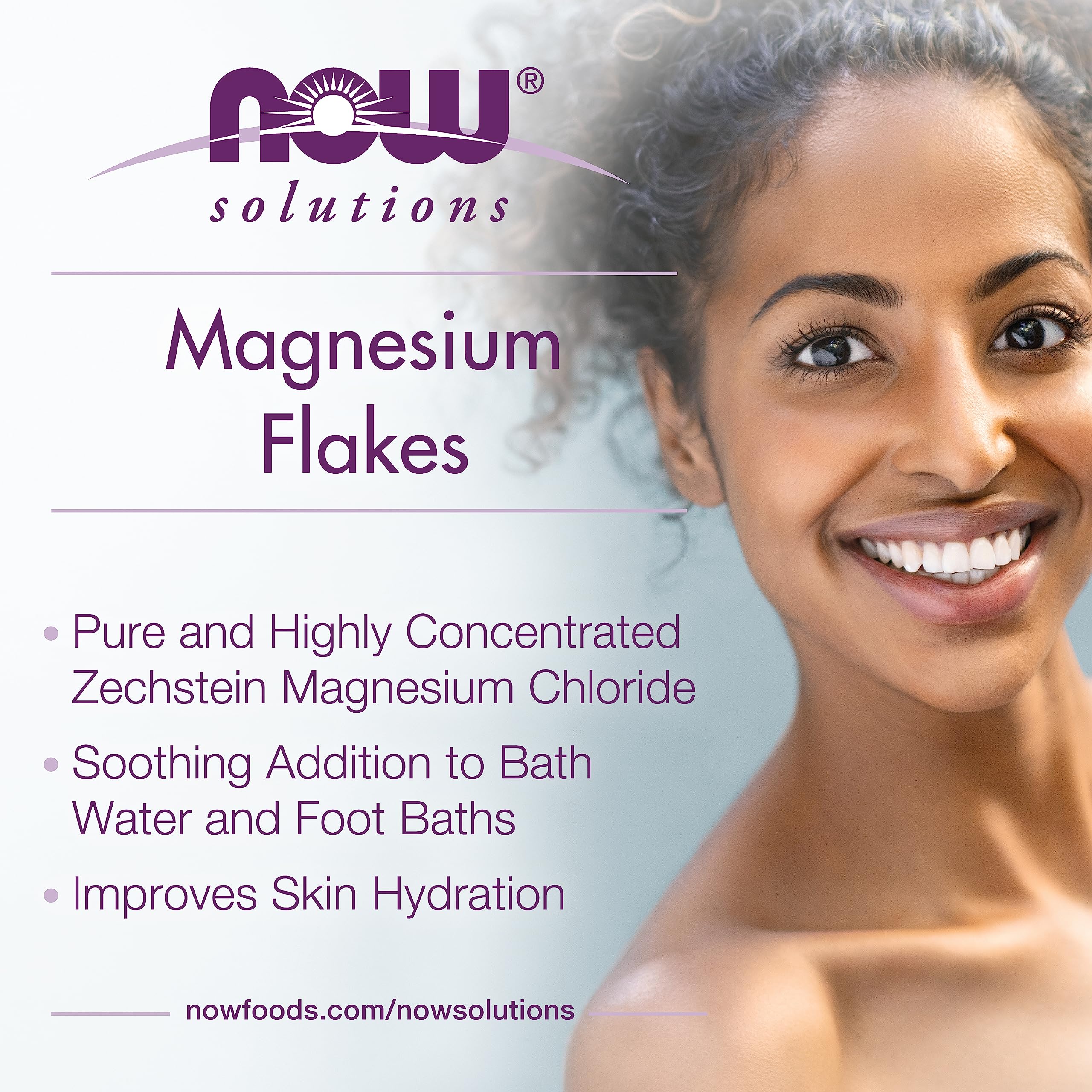 Foto 4 pulgar | Magnesium Flakes Now Solutions 1,6 Kg De Zechstein 100% Puro - Venta Internacional.