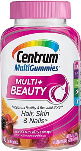 Foto 2 pulgar | Suplemento Centrum Multigummies + Beauty Gummy Women 100u - Venta Internacional.