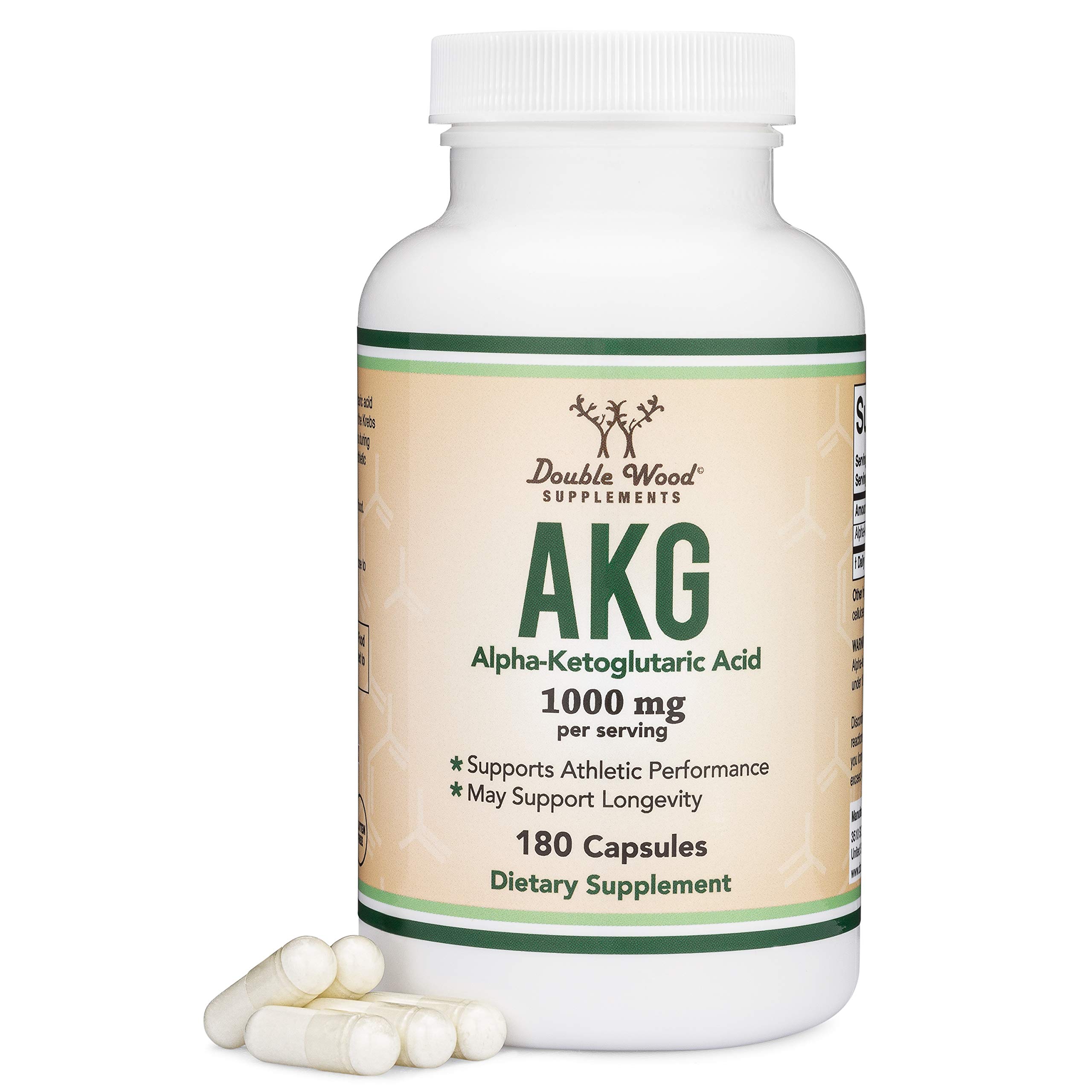 Foto 1 | Suplemento Double Wood Akg (ácido Alfa Cetoglutárico) 1000 Mg - Venta Internacional.