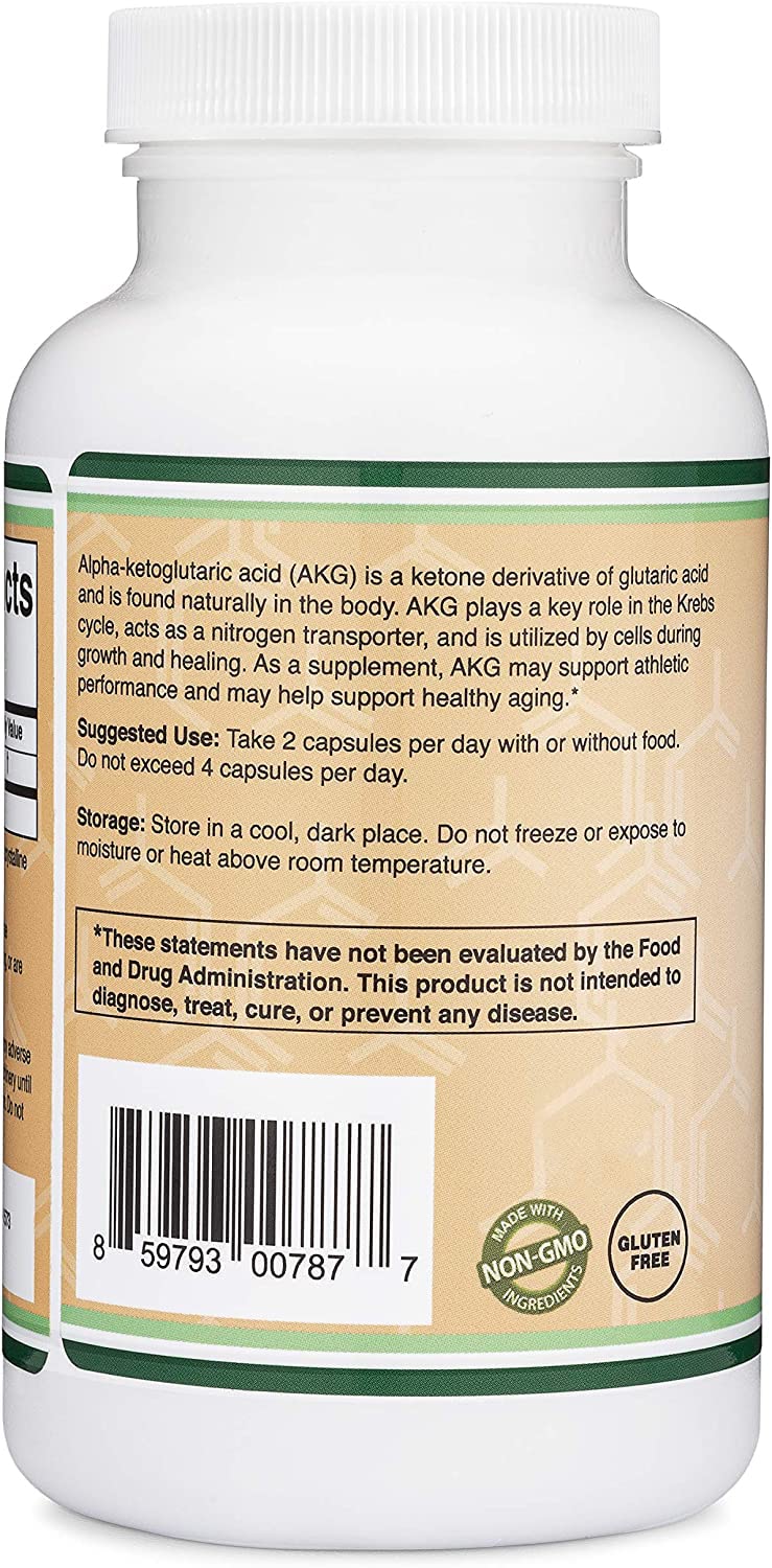 Foto 4 pulgar | Suplemento Double Wood Akg (ácido Alfa Cetoglutárico) 1000 Mg - Venta Internacional.