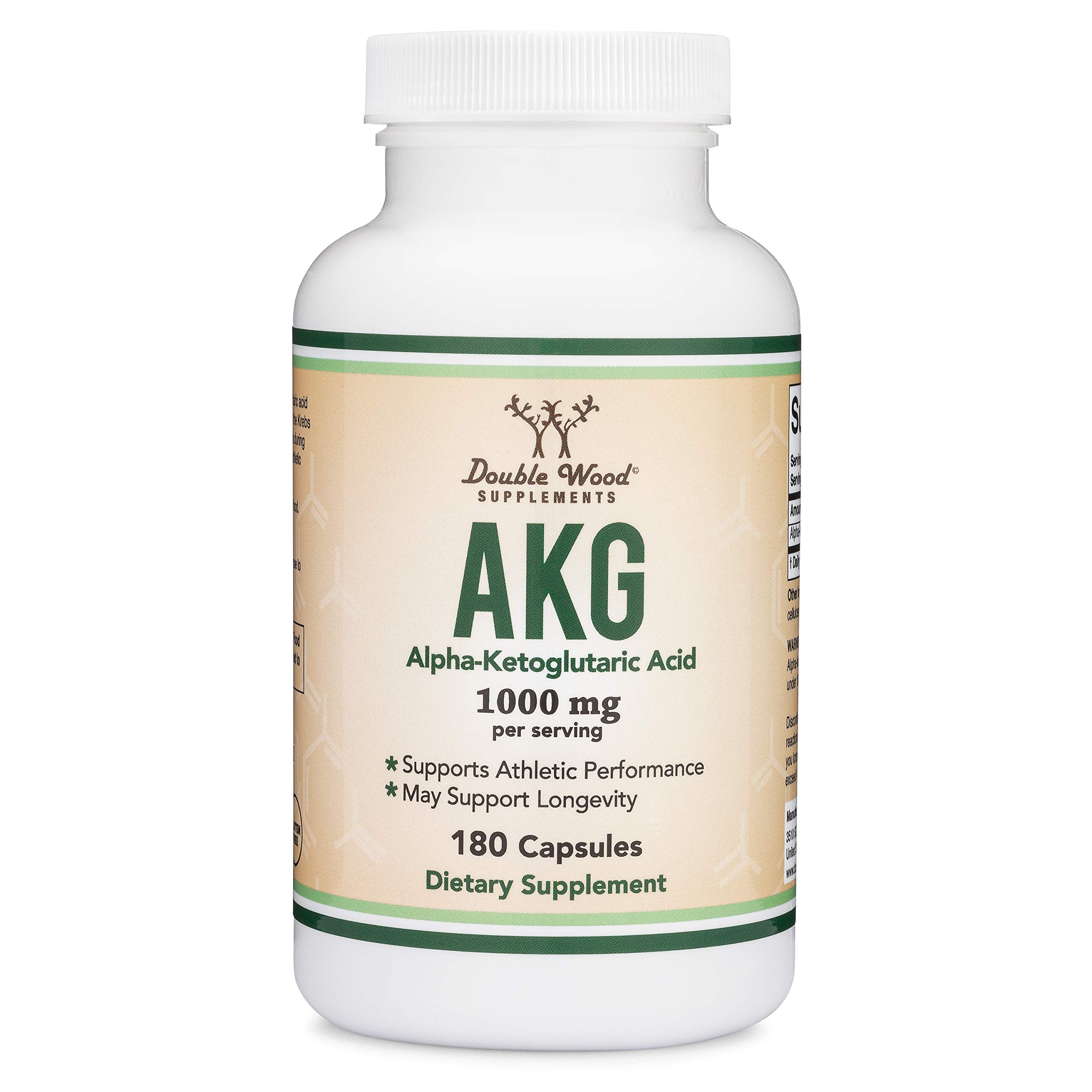 Foto 5 pulgar | Suplemento Double Wood Akg (ácido Alfa Cetoglutárico) 1000 Mg - Venta Internacional.
