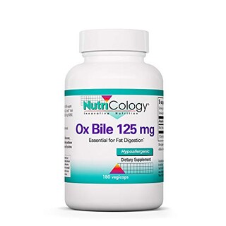 Foto 1 | Suplemento Nutricology Ox Bile 125 Mg Para La Digestión De Grasas 180 C - Venta Internacional.