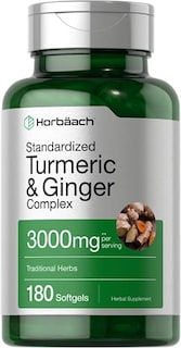 Foto 1 | Suplemento Horbaach Cúrcuma y Jengibre 3000 mg 180 Cápsulas Blandas - Venta Internacional