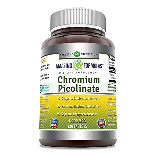 Foto 2 pulgar | Suplemento Amazing Nutrition Picolinato de Cromo 1000 Mcg - Venta Internacional