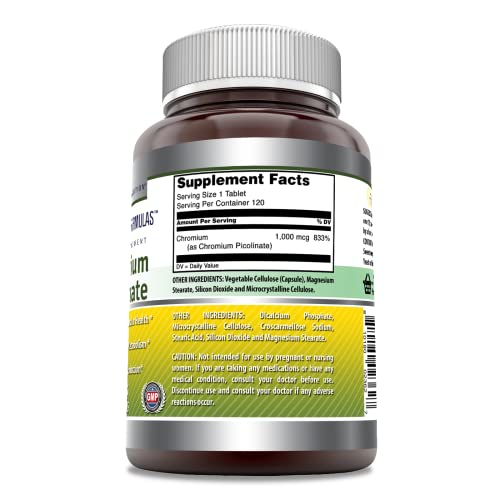 Foto 3 pulgar | Suplemento Amazing Nutrition Picolinato de Cromo 1000 Mcg - Venta Internacional