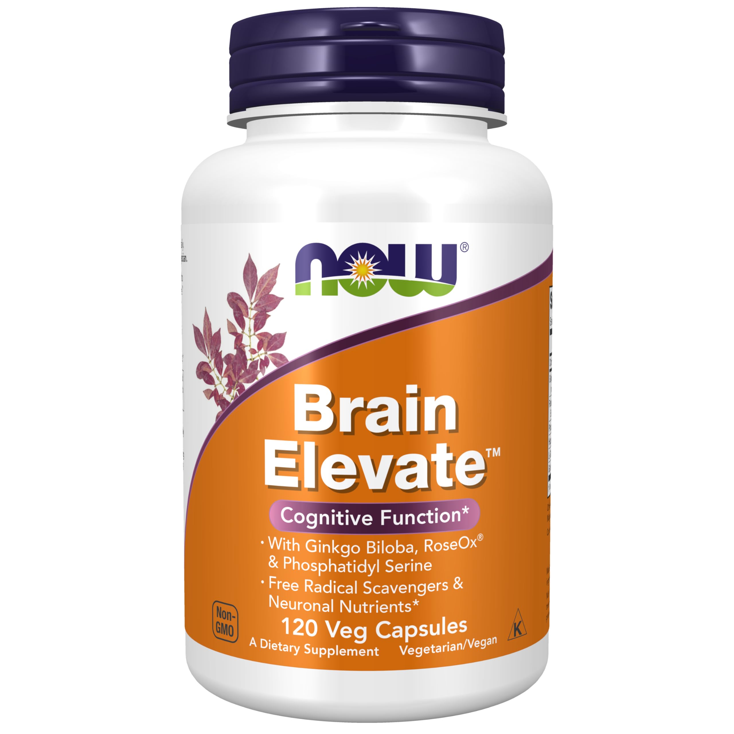 Foto 2 pulgar | Supplement Now Brain Elevate 120 Cápsulas Vegetarianas - Venta Internacional