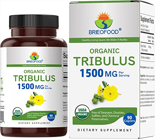 Foto 2 pulgar | Suplemento Brieofood Organic Tribulus 1500 Mg 90 Comprimidos - Venta Internacional