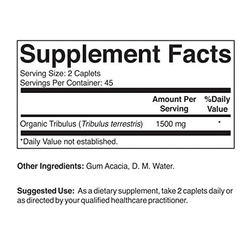 Foto 3 pulgar | Suplemento Brieofood Organic Tribulus 1500 Mg 90 Comprimidos - Venta Internacional