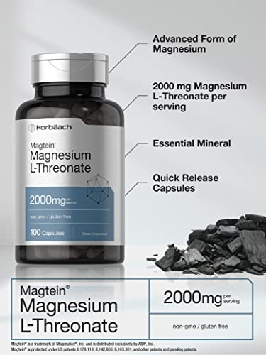 Foto 4 pulgar | Suplemento Horbaach Magtein Magnesio L-Treonato 200 mg - Venta Internacional
