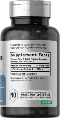 Foto 3 pulgar | Suplemento Horbäach L-Glutatión 300 mg 60 Cápsulas - Venta Internacional