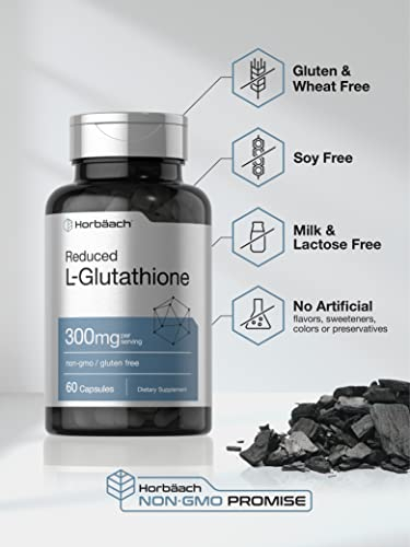 Foto 5 pulgar | Suplemento Horbäach L-Glutatión 300 mg 60 Cápsulas - Venta Internacional