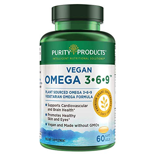Suplemento Purity Products Omega 3-6-9 Vegan 60 Cápsulas Blandas - Venta Internacional