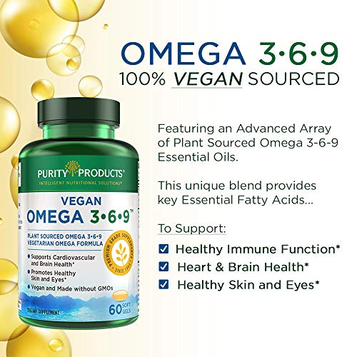Foto 5 pulgar | Suplemento Purity Products Omega 3-6-9 Vegan 60 Cápsulas Blandas - Venta Internacional