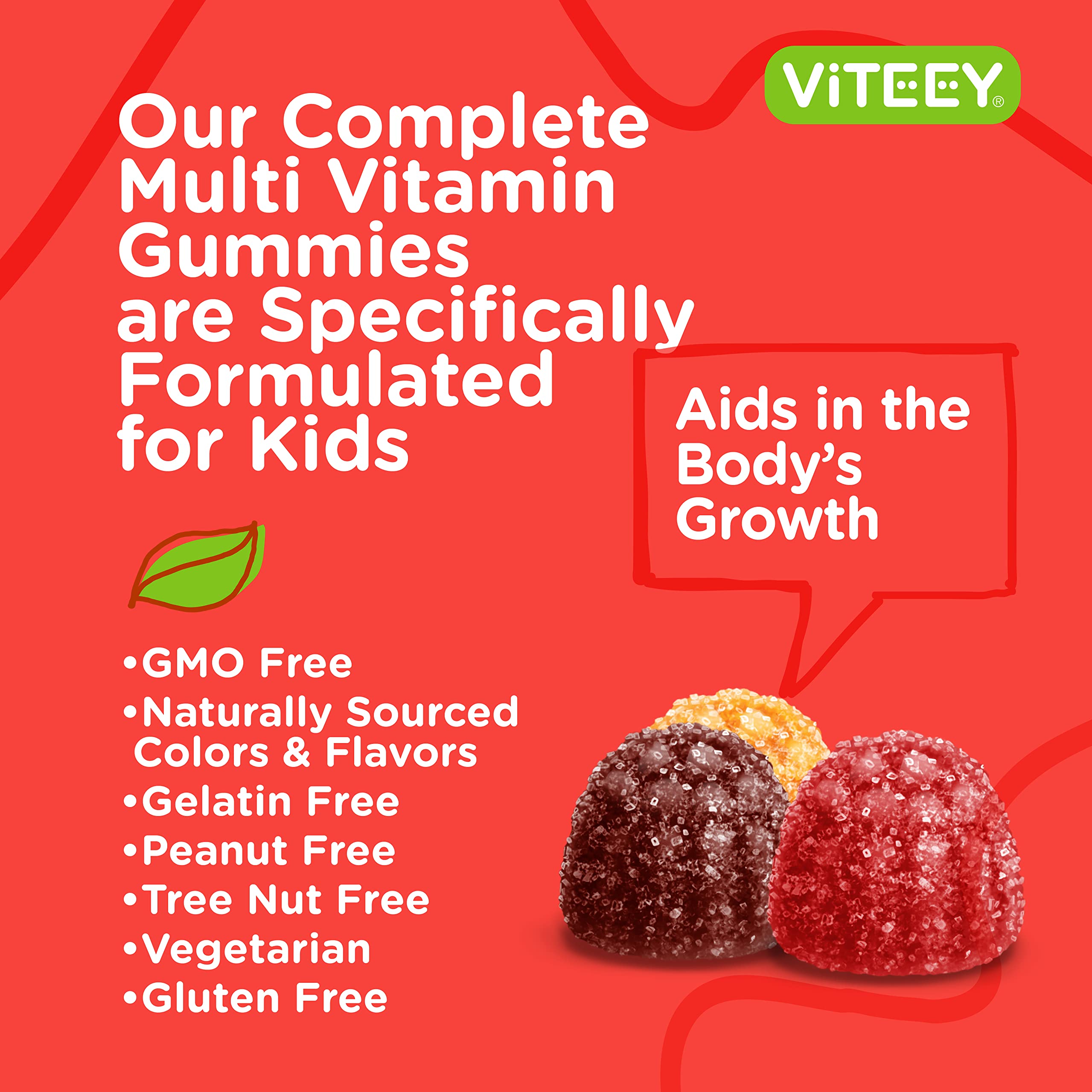 Foto 6 pulgar | Gomitas Multivitamínicas Viteey Kids Complete Suministro De 1 Mes - Venta Internacional