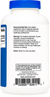 Foto 3 | Suplemento Nutricost de Ácido D-Aspártico 3000 mg 180 Cápsulas - Venta Internacional