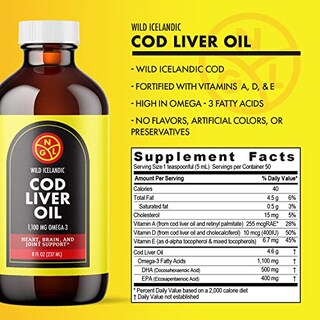 Foto 3 | Suplemento Ngl De Aceite Puro De Hígado De Bacalao Salvaje, 240 Ml - Venta Internacional.