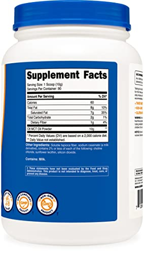 Foto 3 pulgar | Aceite Mct En Polvo Nutricost C8 2 Libras (950 G), 95% Aceite Mct C8 - Venta Internacional.