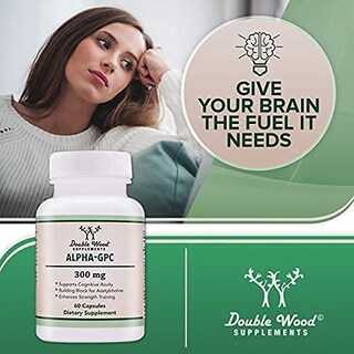 Foto 5 | Suplemento De Colina Alpha Gpc De Double Wood, 600 Mg, 60 Cápsulas - Venta Internacional.
