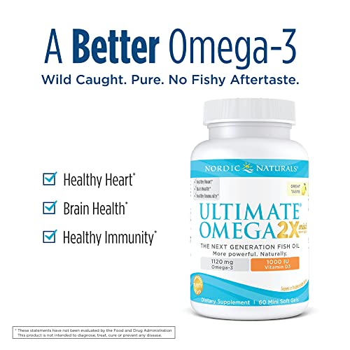 Foto 3 pulgar | Suplemento Ultimate Omega 2x Mini D3 60 Mini De Nordic Naturals - Venta Internacional.