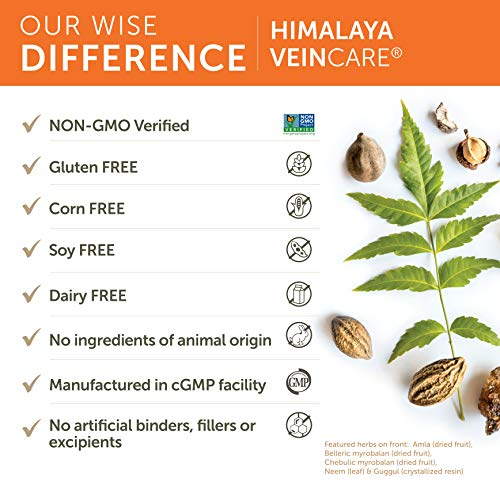 Foto 5 | Suplemento Himalaya Veincare 300 mg 60 Cápsulas - Venta Internacional