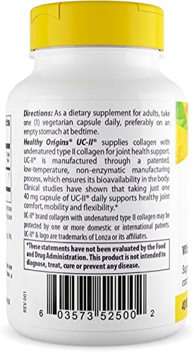 Foto 4 pulgar | Suplemento Healthy Origins Uc-ii De 40 Mg De Co Tipo Ii Sin Desnaturalizar - Venta Internacional.