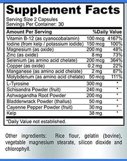 Foto 7 | Suplemento Yummyvite Thyroid Support Con Yodo 60 Cápsulas - Venta Internacional.