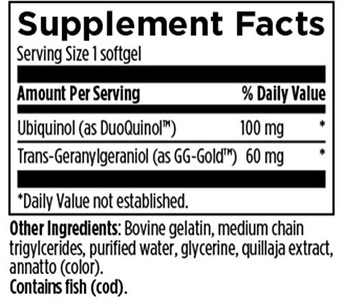 Foto 5 pulgar | Diseños De Suplementos Para La Salud Coqnol 100 Mg Ubiquinol 60 Soft - Venta Internacional.