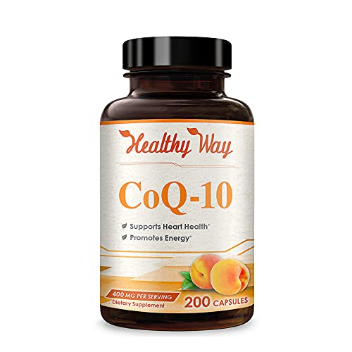 Suplemento Healthywayrx Coq10 400 Mg 200 Cápsulas Heart Health - Venta Internacional.